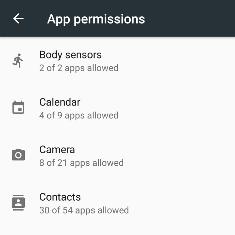 Marshmallow-App-Permission