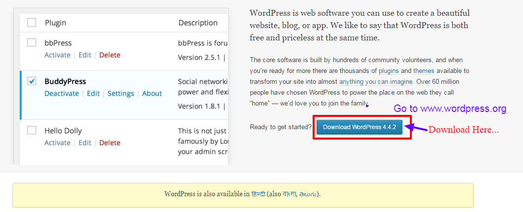 Downloading-wordpress-from-wordpress