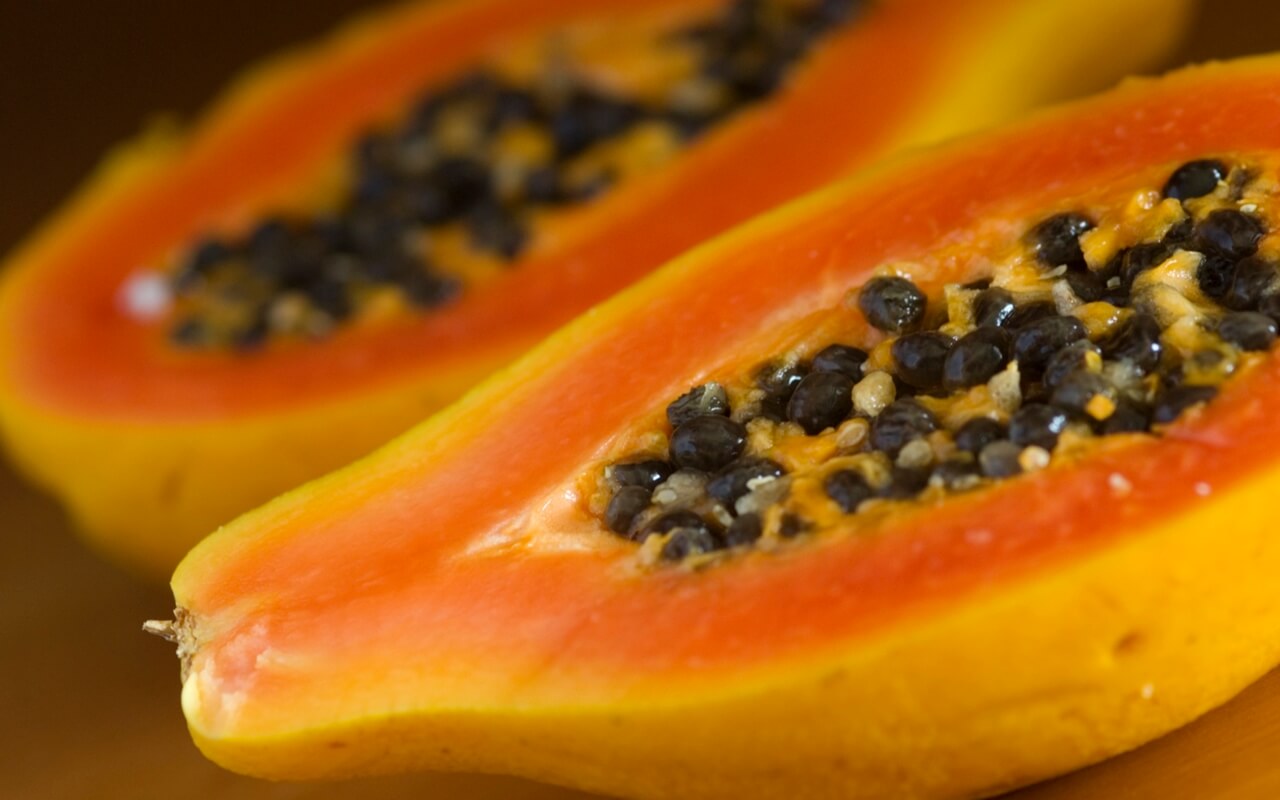 papaya A fruits to eat this summer