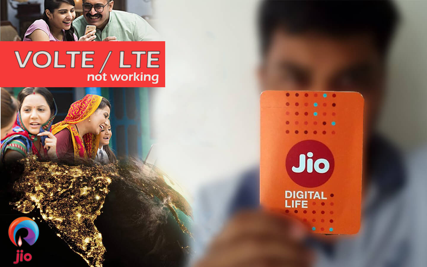 LTE working VOLTE not working in reliance jio